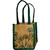 Jute Plant Bag - Floral Art Green