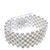 Corsage Bracelet - Narrow Beaded Classic (White)
