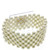 Corsage Bracelet - Narrow Beaded Classic (Cream)