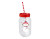 Christmas Mason Drinking Jar & Straw (500ml) (Assorted Designs)