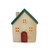 Green Stoneware House LED Ornament (10cm)