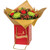 Hand Tie Gift Bag (Tall) - Jolly Holly "Merry Christmas"