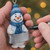 Suki - Personalisable Christmas Decoration - Blue Snowman