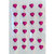 Pink Pearl Heart Stickers