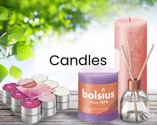 Candles and diffuser
