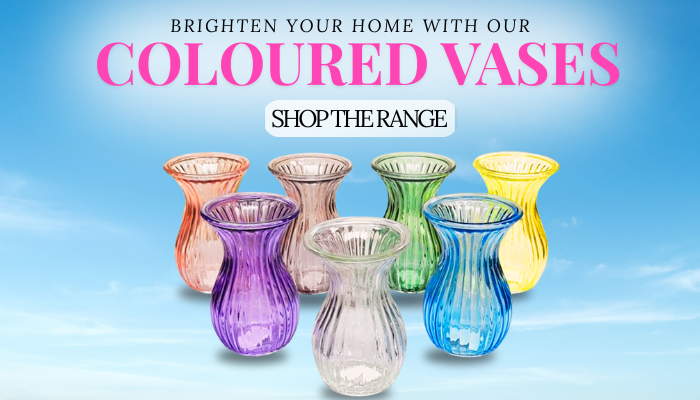 Coloured vases 