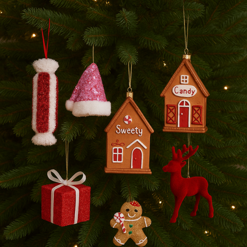 Novelty hanging decorations- xmas 