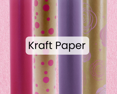 Pink purple kraft paper