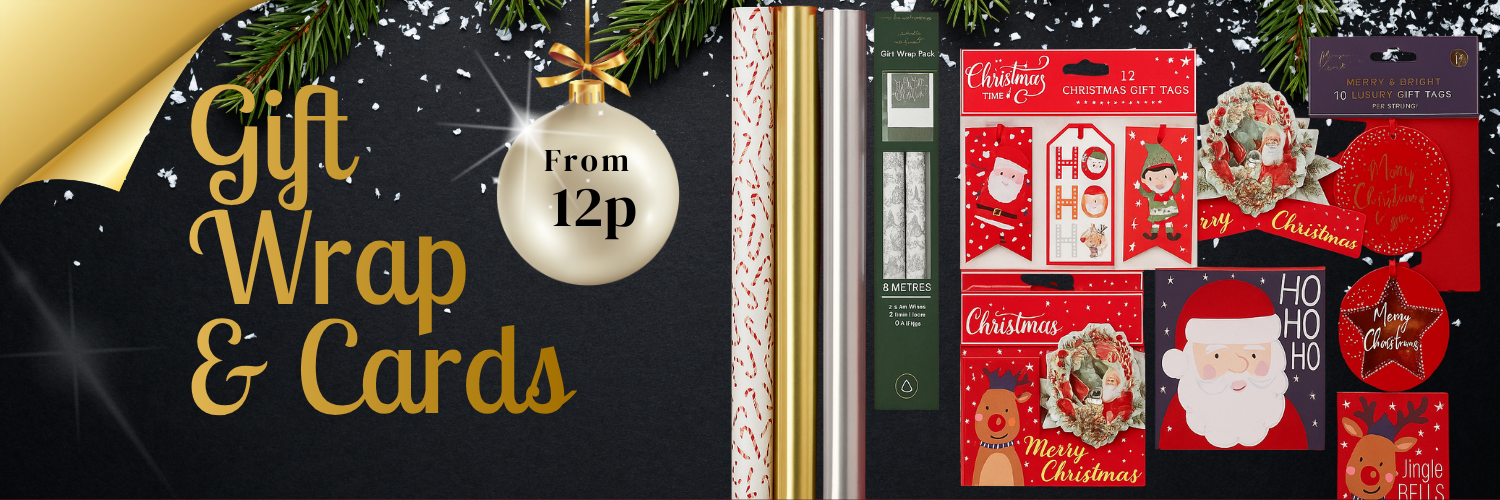 Christmas gift wrap from 12p