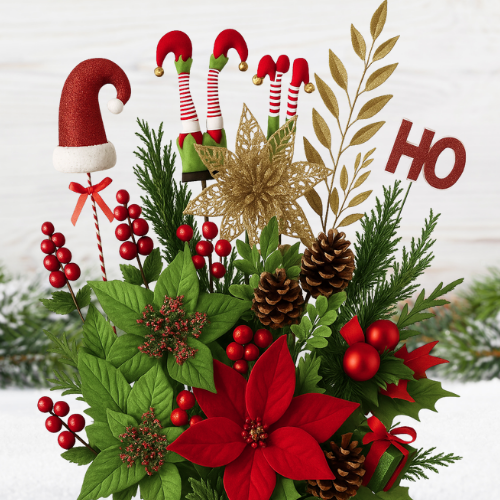 Christmas flowers, novelty picks 