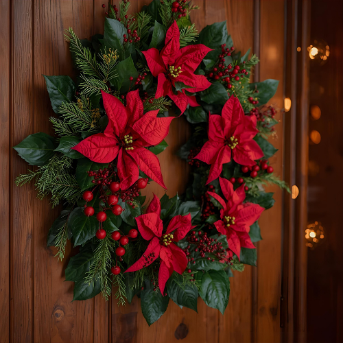 pre-decorated christmas wreaths 