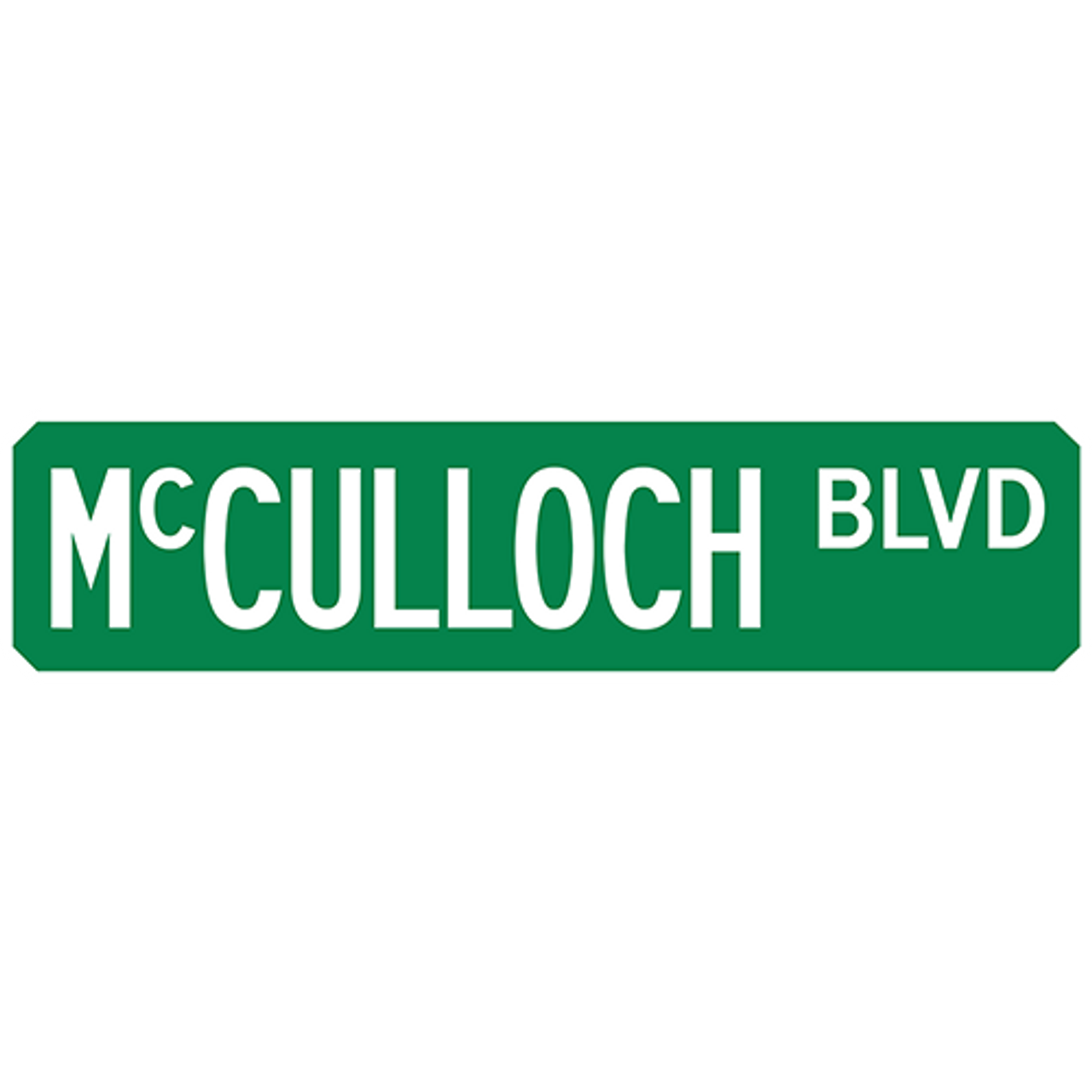 McCulloch Blvd Street Sign Muncie