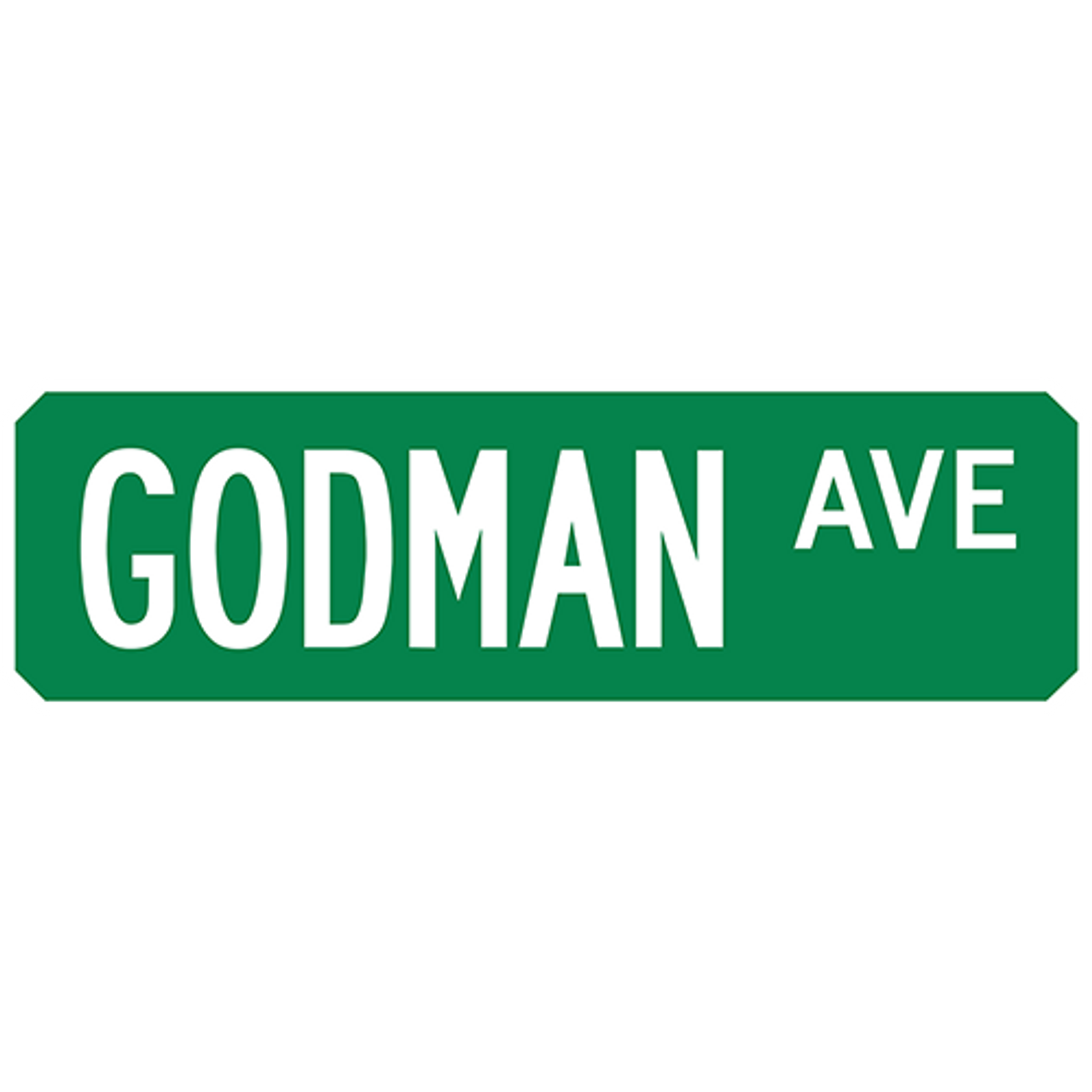 Godman Ave Street Sign Muncie