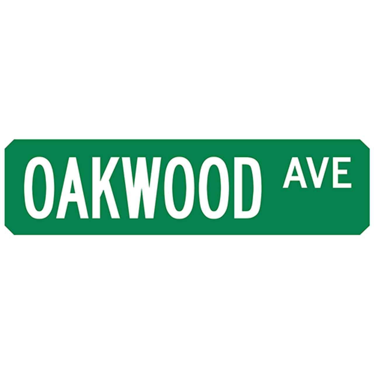 Oakwood Ave Street Sign Muncie