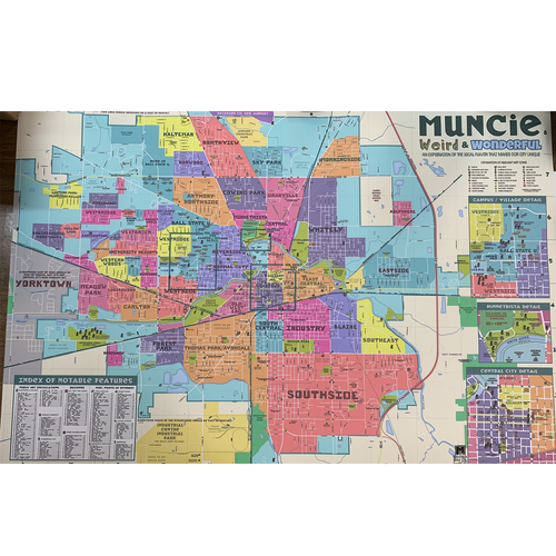 Muncie: Weird and Wonderful Map