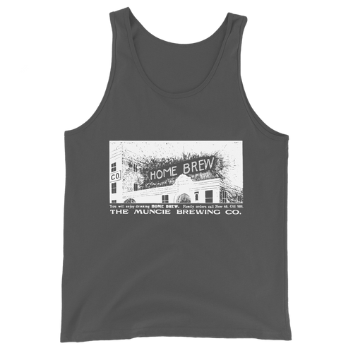 A mockup of the Home Brew Muncie Brewing Co. Tank Top