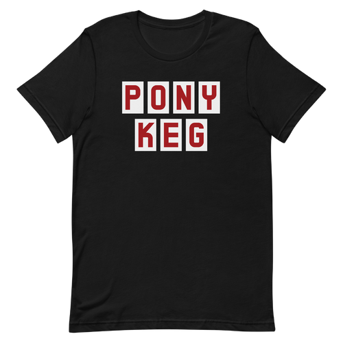 A mockup of the Pony Keg Lounge T-Shirt