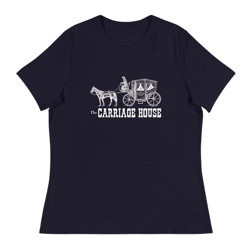 A mockup of the Carriage House Restaurant Ladies Tee