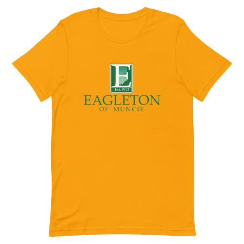 A mockup of the Eagleton of Muncie Yorktown Parody T-Shirt