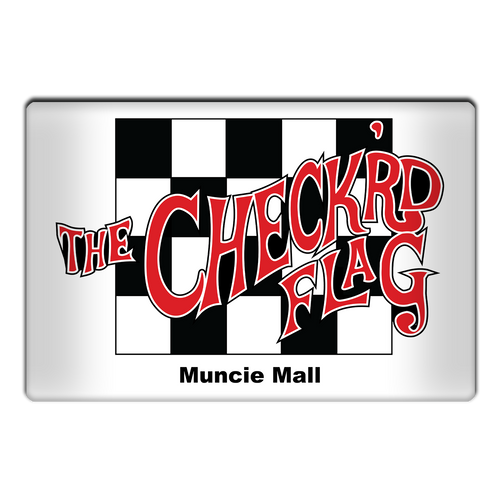 Checkrd Flag Menswear Store Magnet