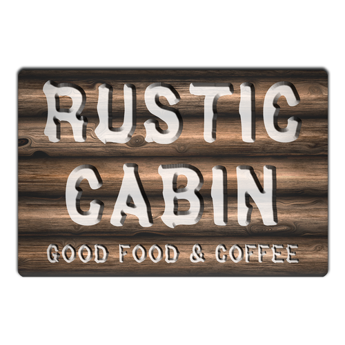 Rustic Cabin Restaurant Magnet