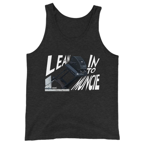 A mockup of the Lean Into Muncie Tank Top