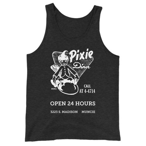 A mockup of the Pixie Diner Tank Top