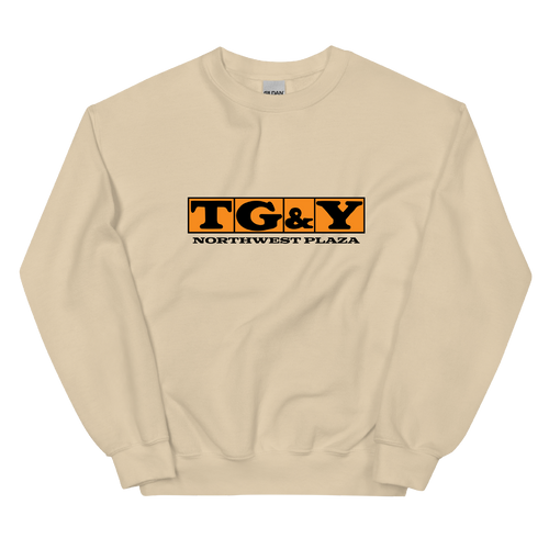 A mockup of the TG&Y Department Store Crewneck