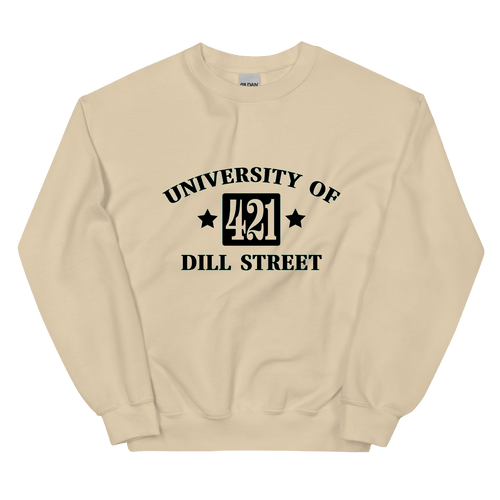A mockup of the University of Dill Street Crewneck