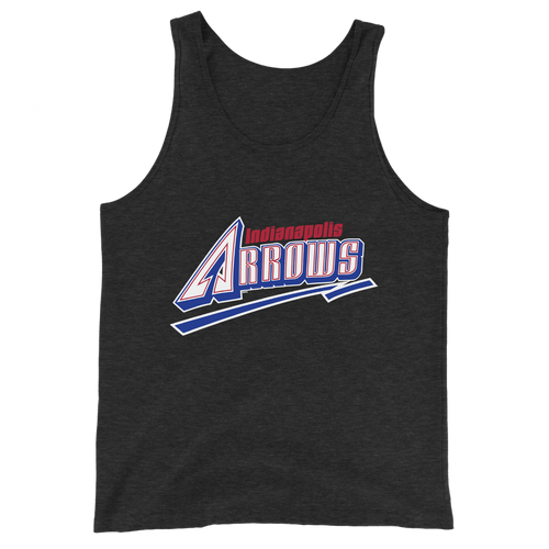 A mockup of the Indy Arrows Baseball Team Tank Top