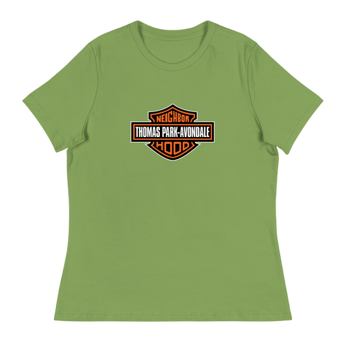 A mockup of the Thomas Park-Avondale Harley Parody Ladies Tee