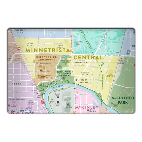 Minnetrista Central Neighborhood Map Magnet