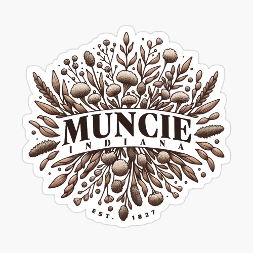 Wildflower Muncie Sticker