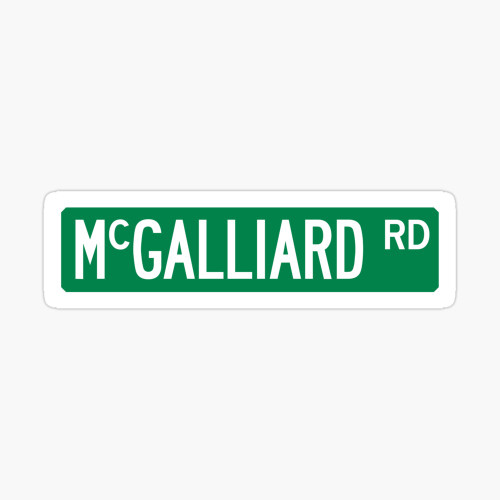 McGalliard Rd Sticker