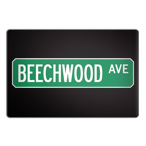 Beechwood Ave Street Sign Muncie Magnet