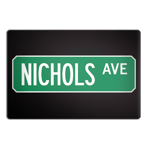 Nichols Ave Street Sign Muncie Magnet