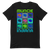A mockup of the Pop Muncie Remix Mirror T-Shirt