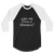 A mockup of the Who the Fuck is Marquis? Raglan 3/4 Sleeve