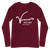 A mockup of the Vince's Gallery Restaurant Airport Long Sleeve Tee