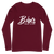 A mockup of the Babe's Truck Stop Long Sleeve Tee