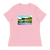 A mockup of the Bucolic Serenity White River Ladies Tee