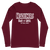 A mockup of the Headliners Bar & Grill Long Sleeve Tee