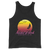A mockup of the Prairie Creek 1980s Sunset Tank Top