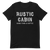A mockup of the Rustic Cabin Restaurant T-Shirt