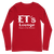 A mockup of the ET's Lounge Long Sleeve Tee