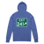 A mockup of the Exit (2)41 Sign Muncie Hooded Tee