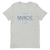 A mockup of the Flowery Muncie Frost T-Shirt