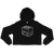 A mockup of the Delco Battery 1940s Logo Ladies Cropped Hoodie