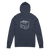 A mockup of the Delco Battery 1940s Logo Hooded Tee