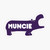 Purple Hippo Muncie Sticker
